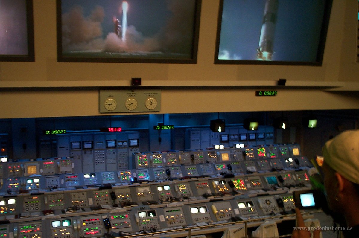 719 - Kennedy Space Center - Original Controlcenter Saturn V start (Mondlandemission)