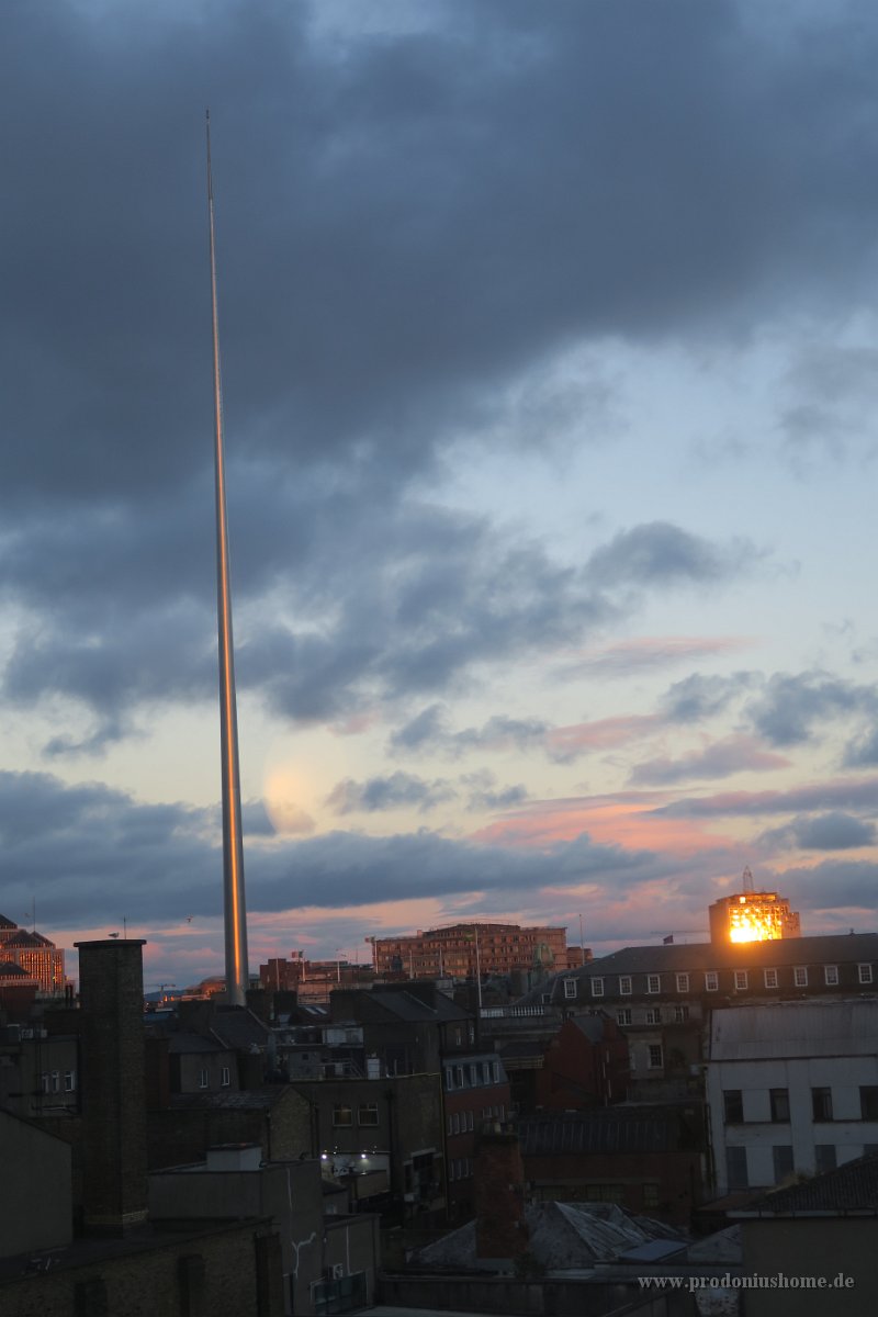 IMG 0746 - Dublin Spire mit Sonnenuntergang